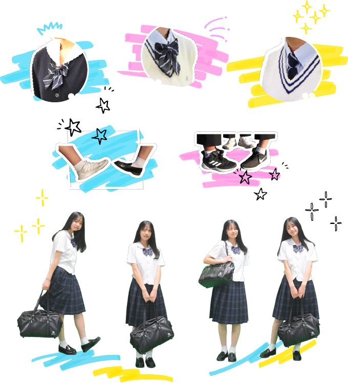 北九州市立高校制服コンビネーション画像