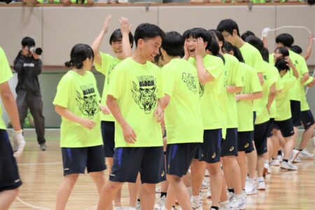 体育祭縄跳び黄色