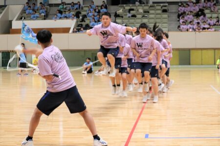 体育祭縄跳び紫