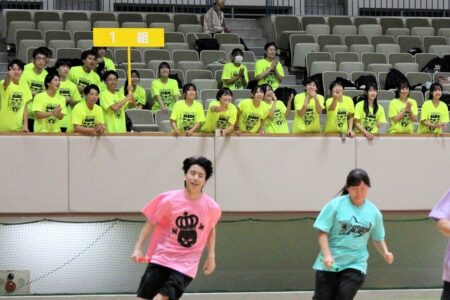 体育祭1年リレー黄色応援