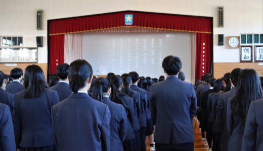 修了式・離任式を行いました